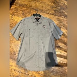Harley Davidson Performance Mens Button Shirt Large